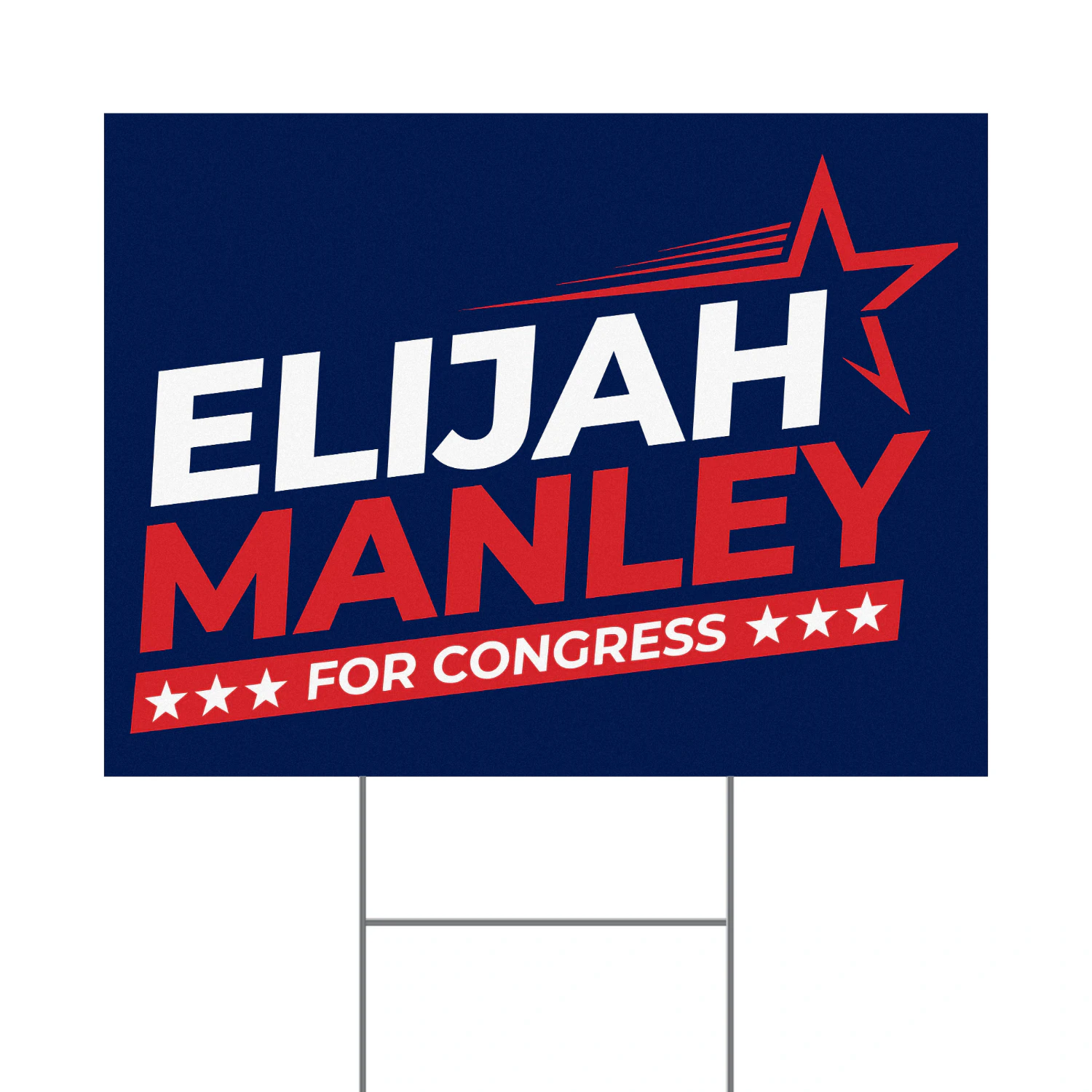 Elijah Manley for Congress Yard Sign