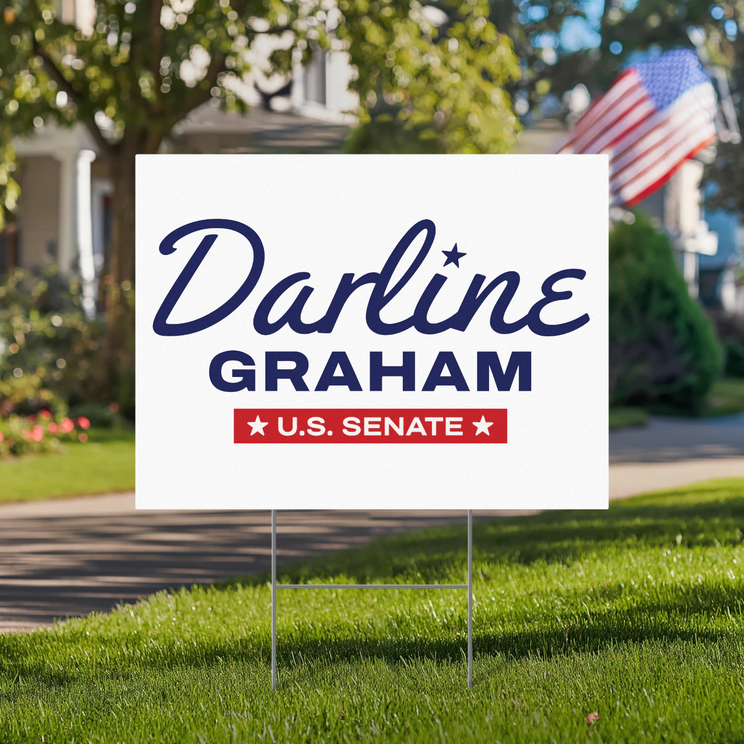 Darline Graham For US Yard Sign