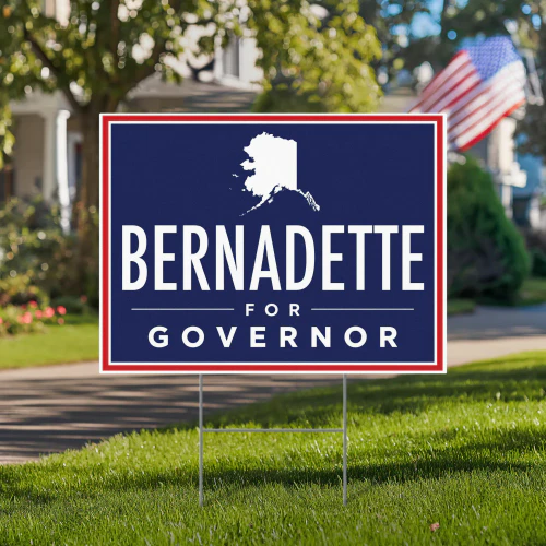 Bernadette Wilson For Governor Yard Sign