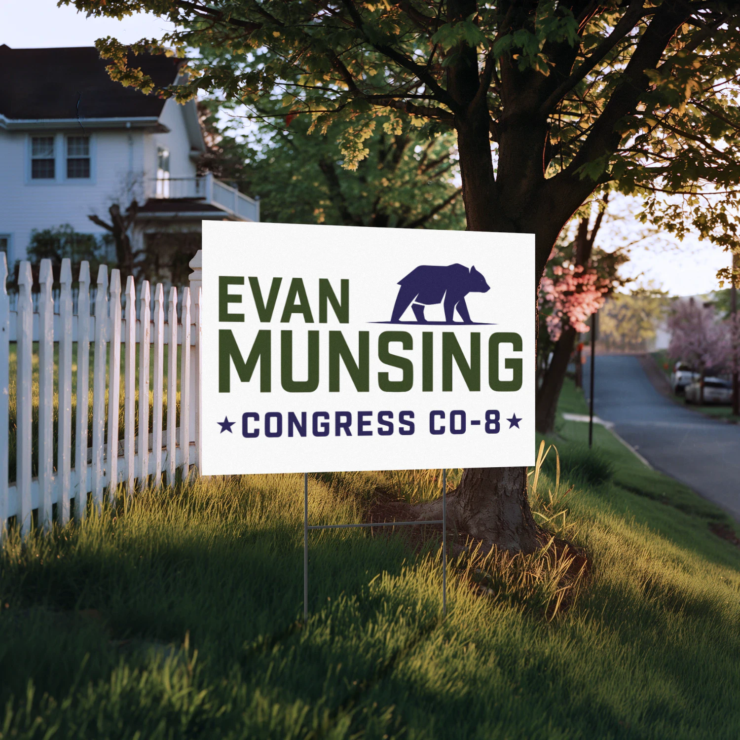Evan Munsing For Congress Yard Sign