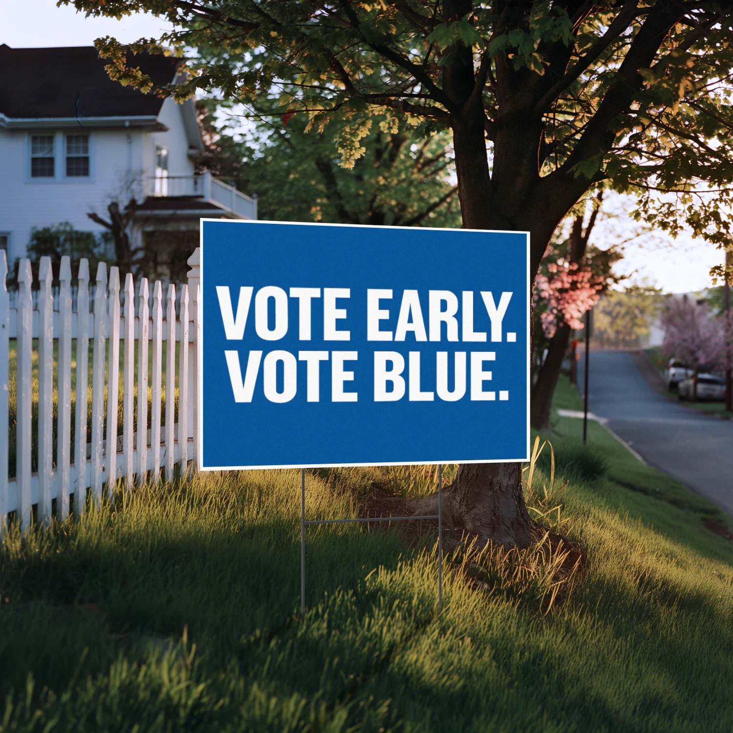 Vote Blue Yard Sign