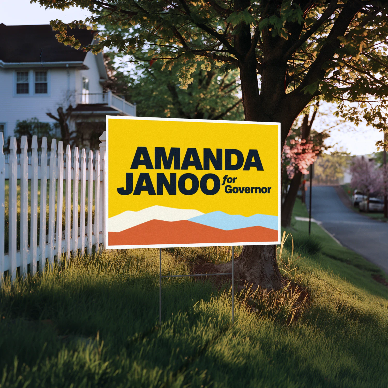 Amanda Janoo for Governor Yard Sign