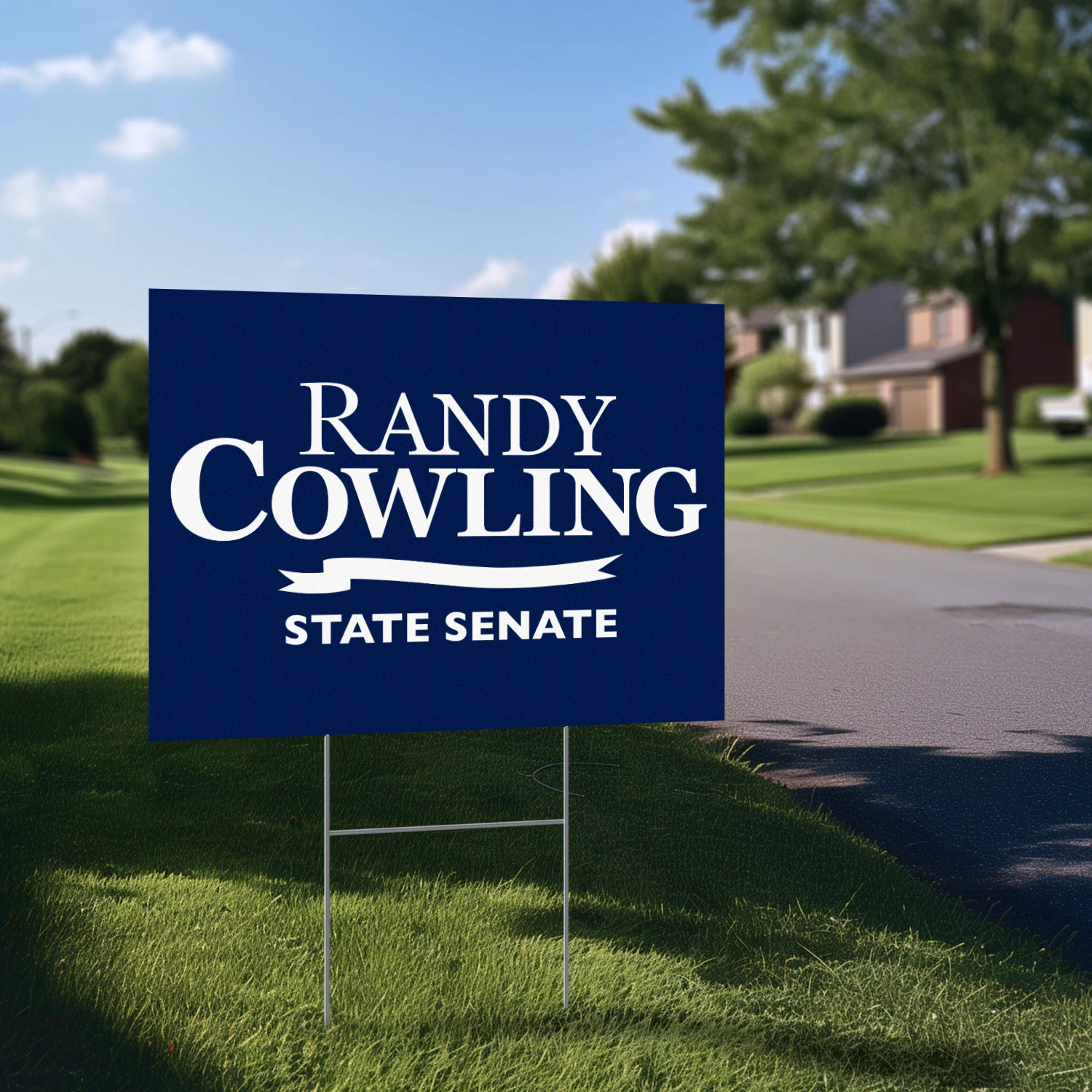 Randy Cowling For State Senate Yard Sign