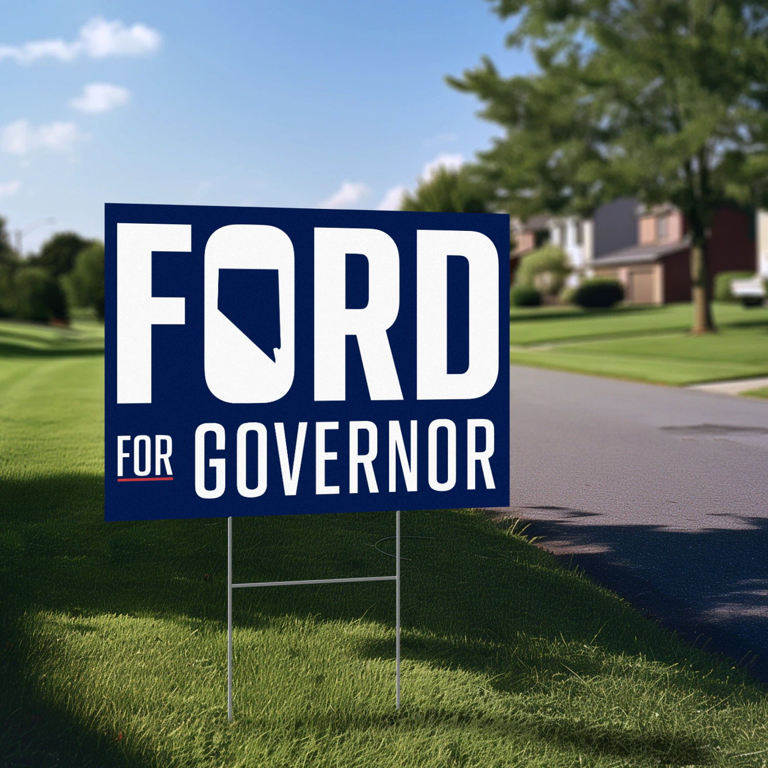 Aaron Ford For Governor Yard Sign