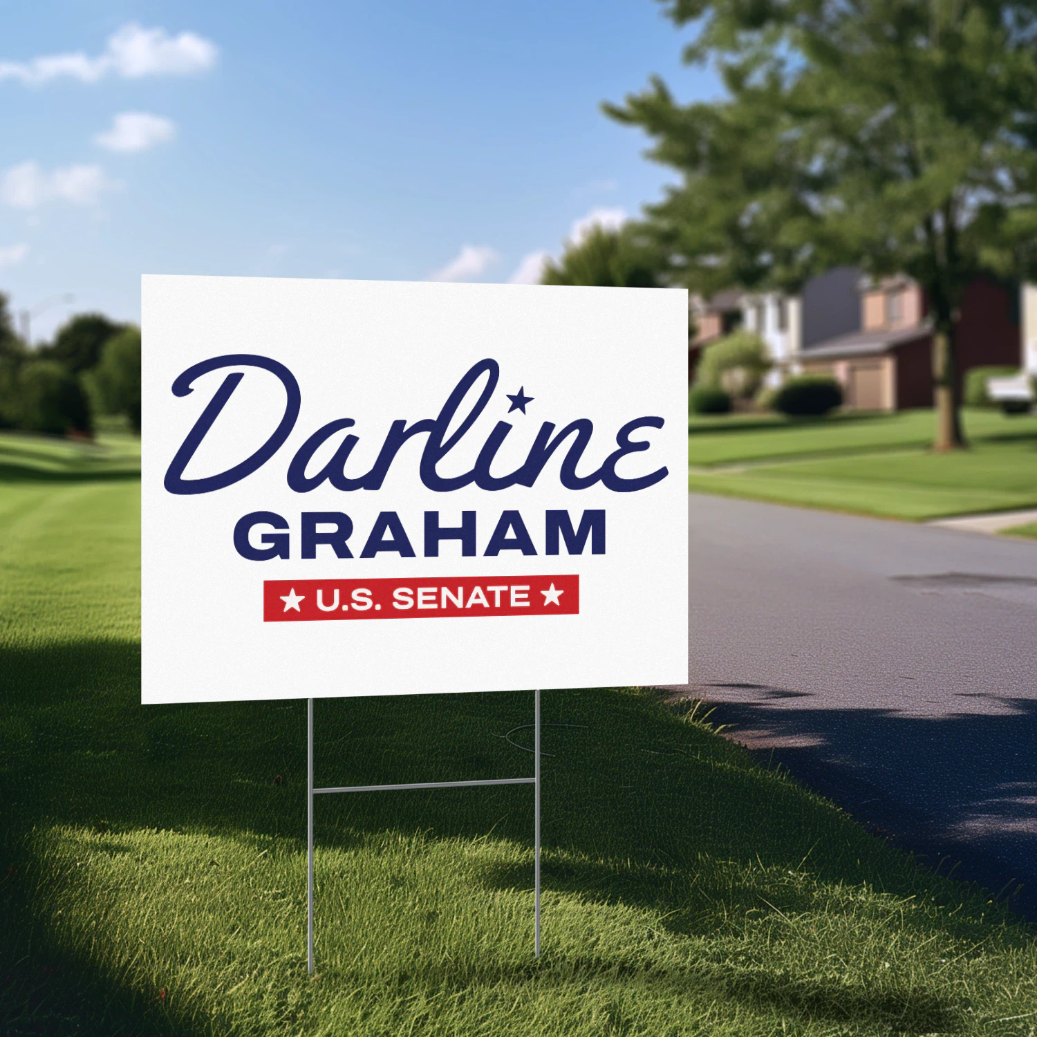 Darline Graham For US Yard Sign