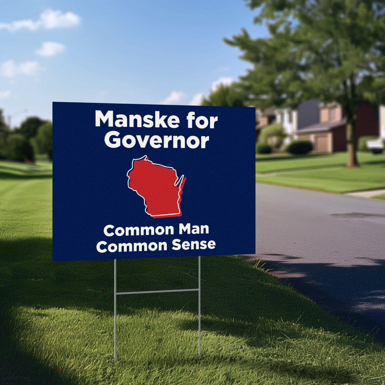 Andrew Manske For Governor Yard Sign