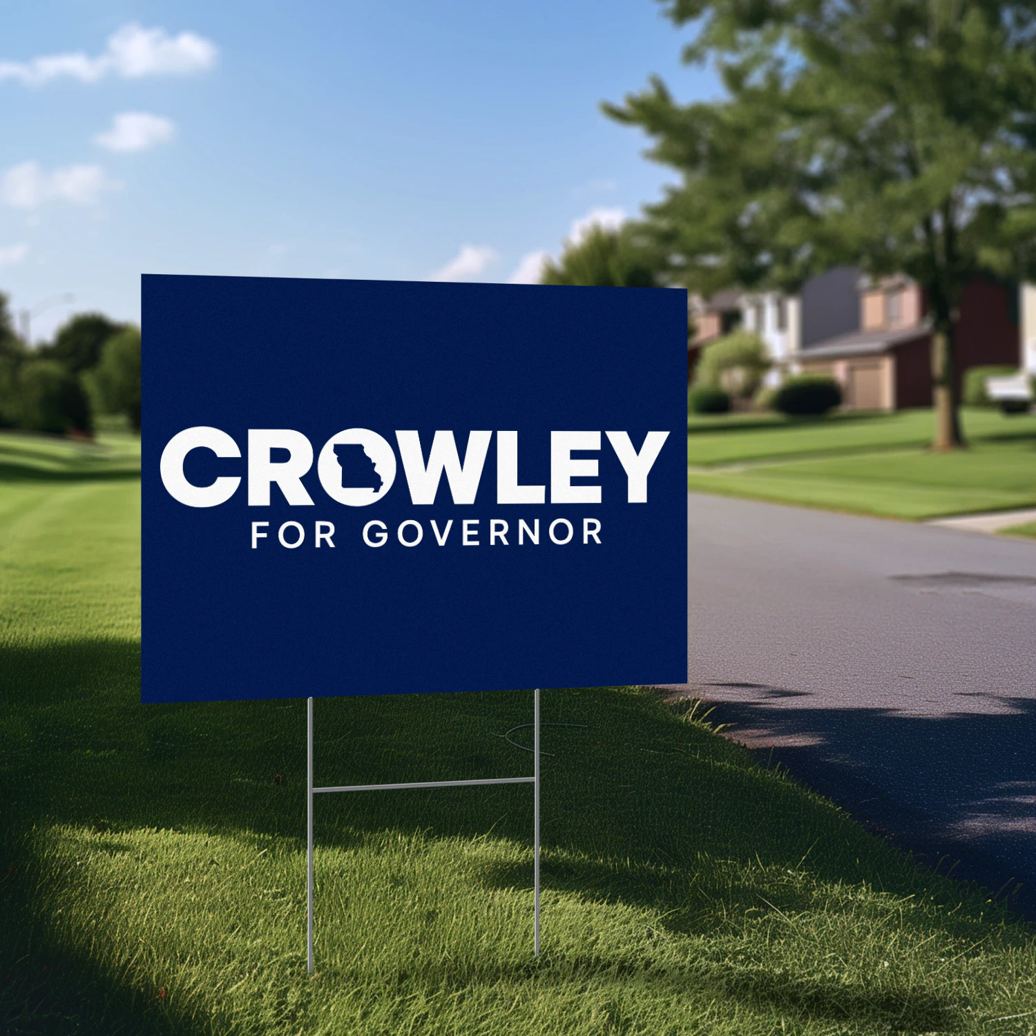 David Crowley For Governor Yard Sign