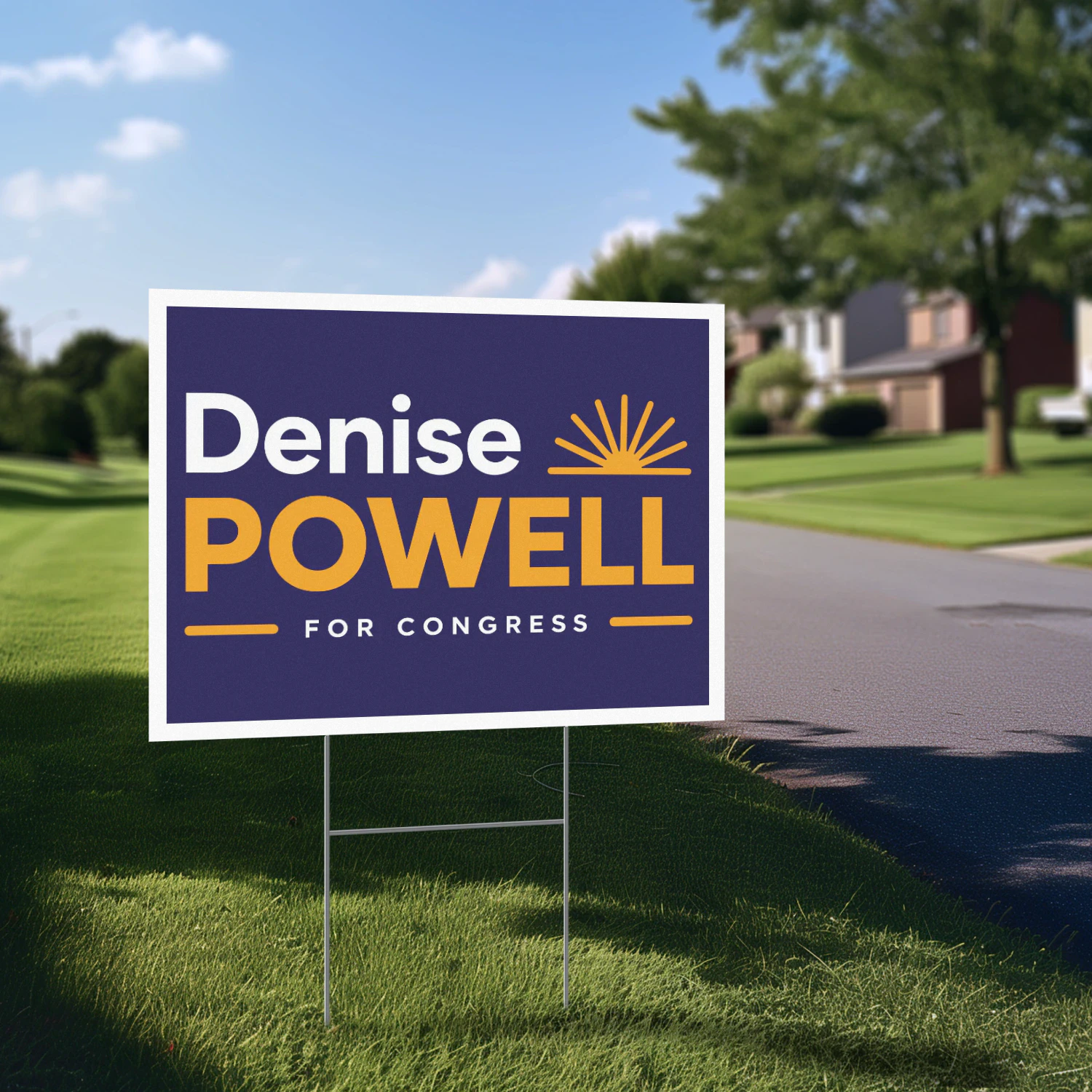 Denise Powell For Congress Yard Sign