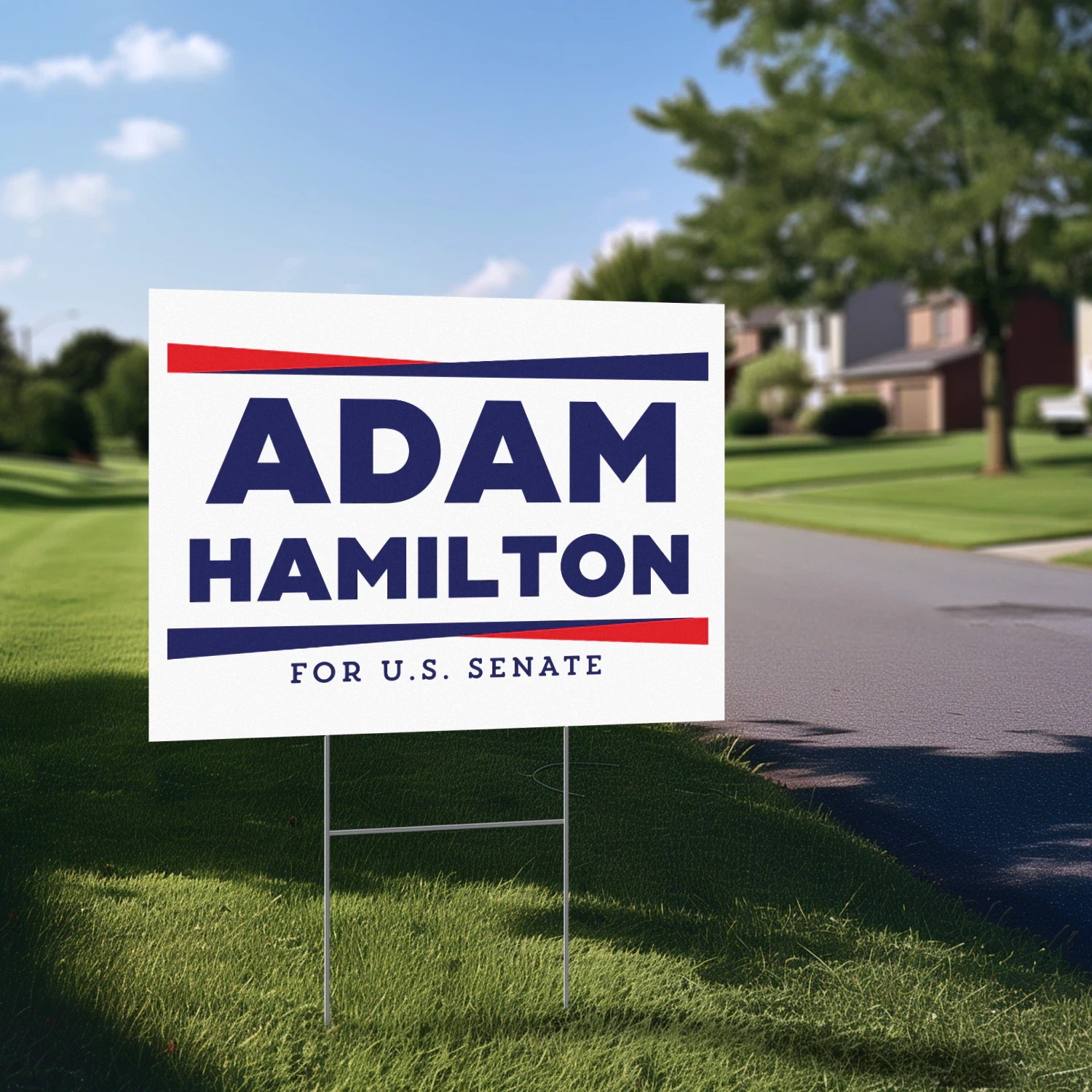 Adam Hamilton for Senate Yard Sign
