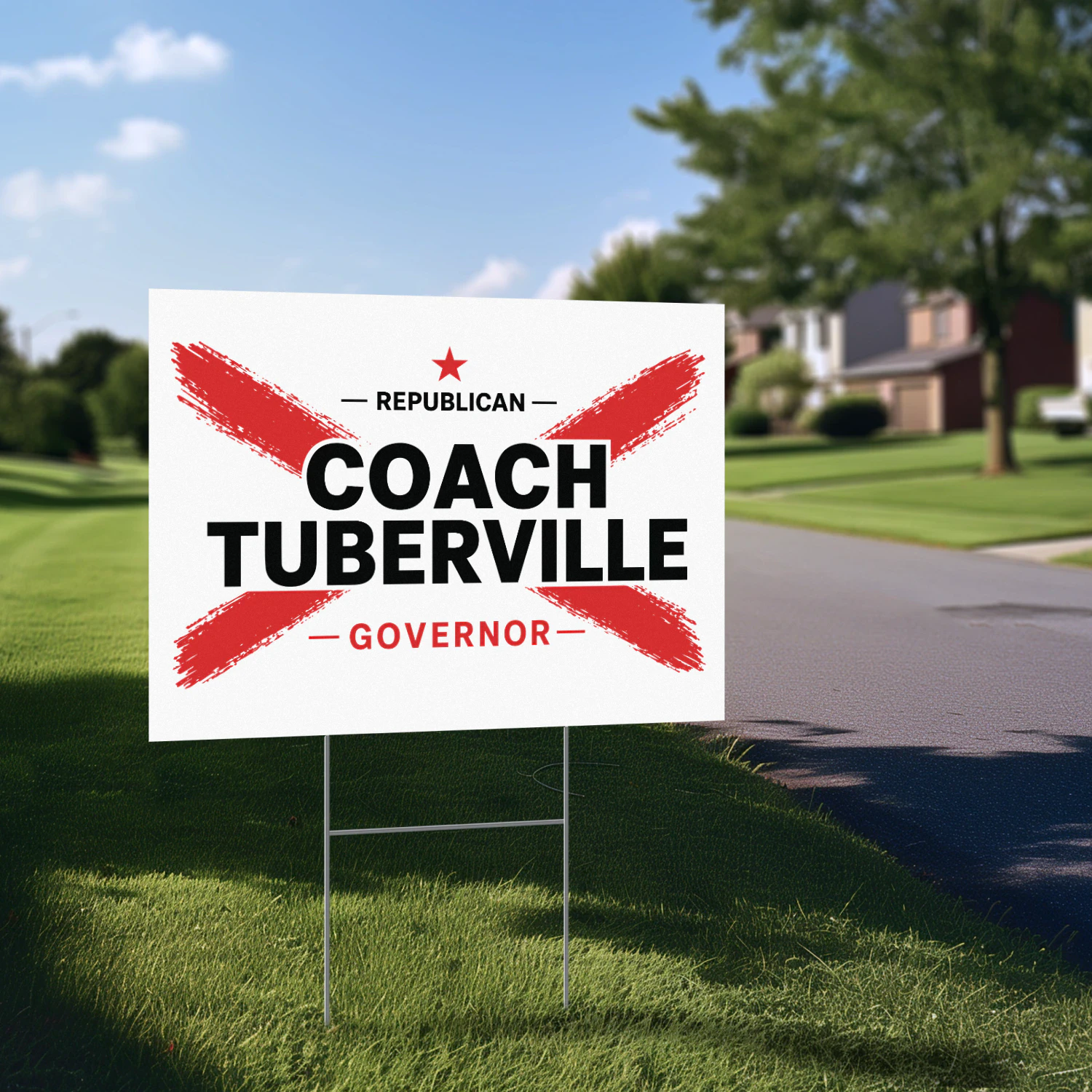 Tommy Tuberville For Governor Yard Sign