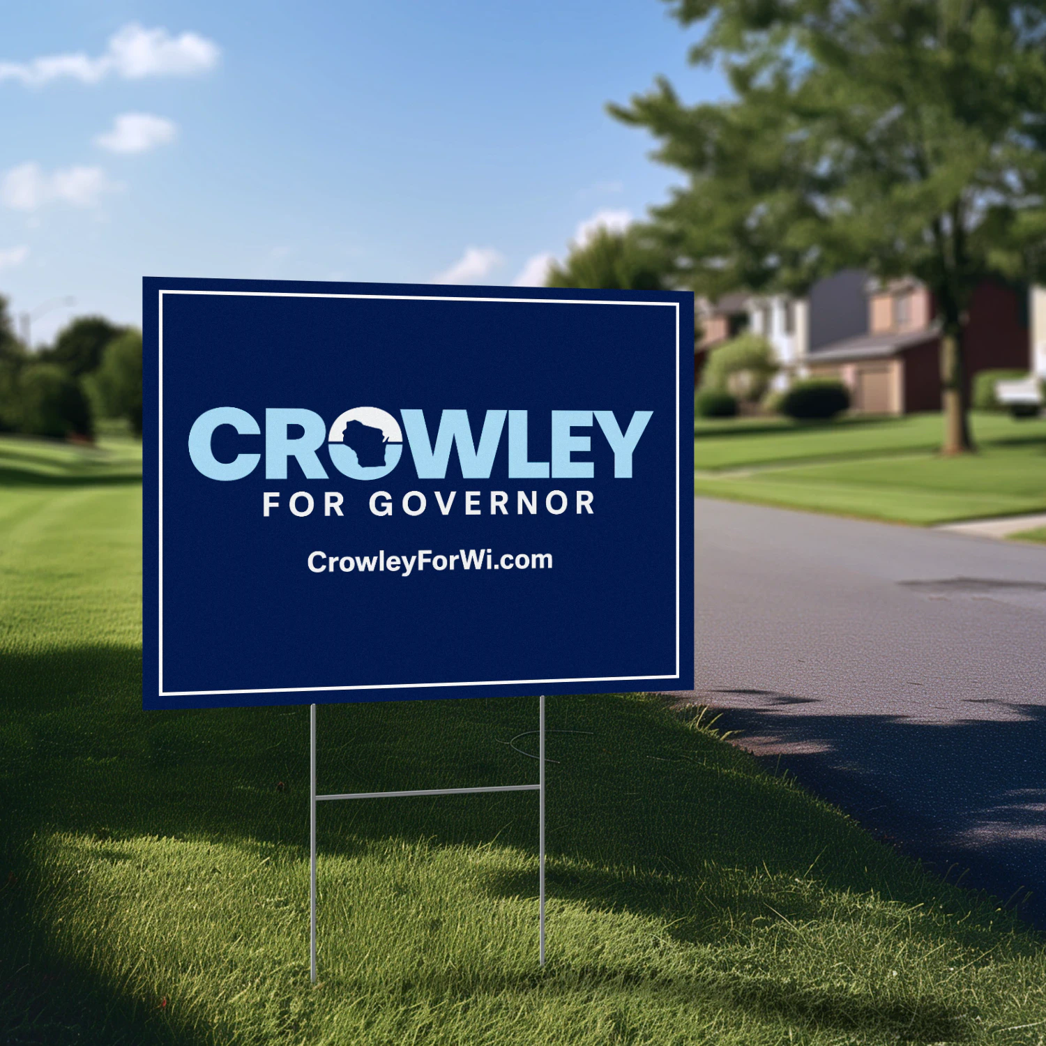David Crowley Governor Yard Sign