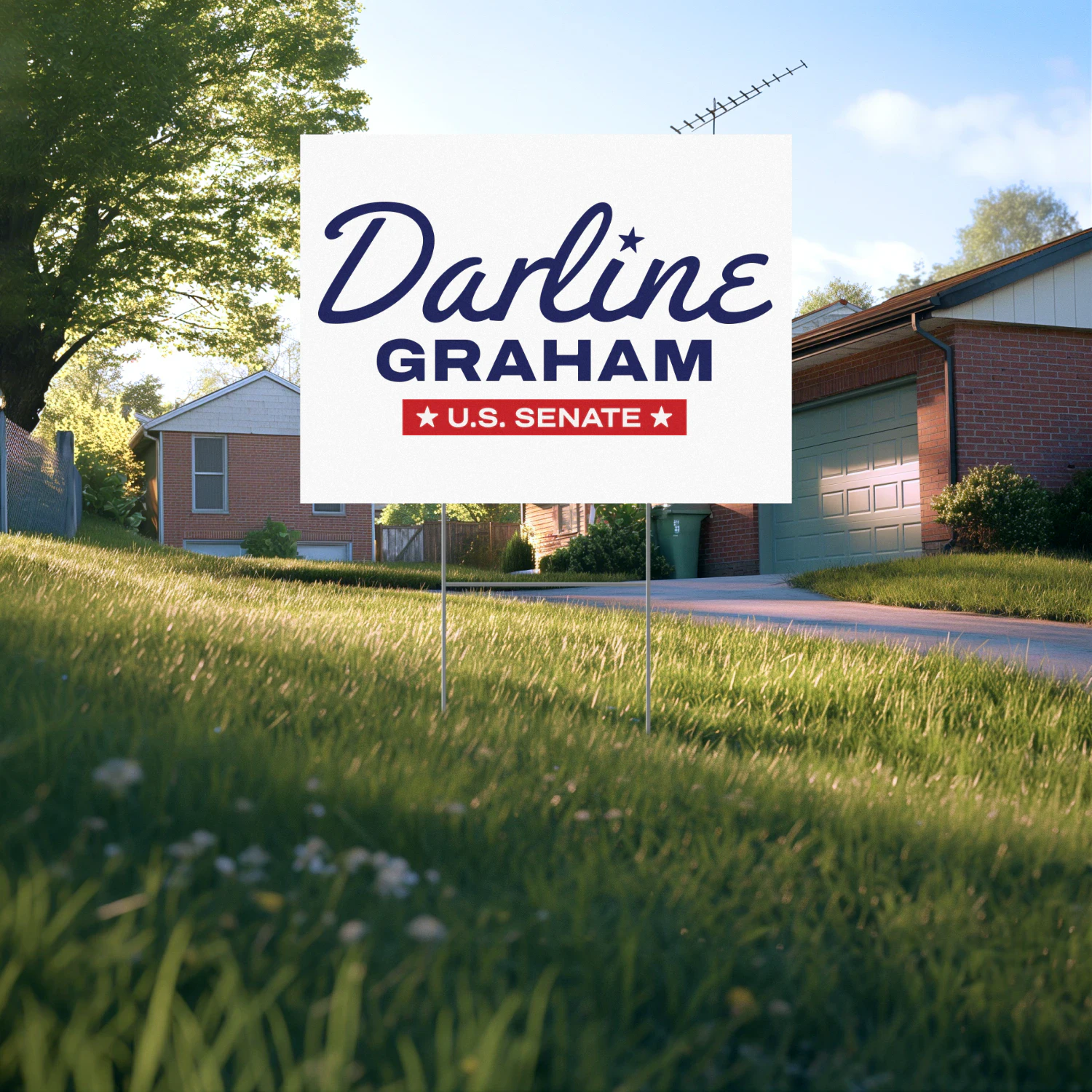 Darline Graham For US Yard Sign