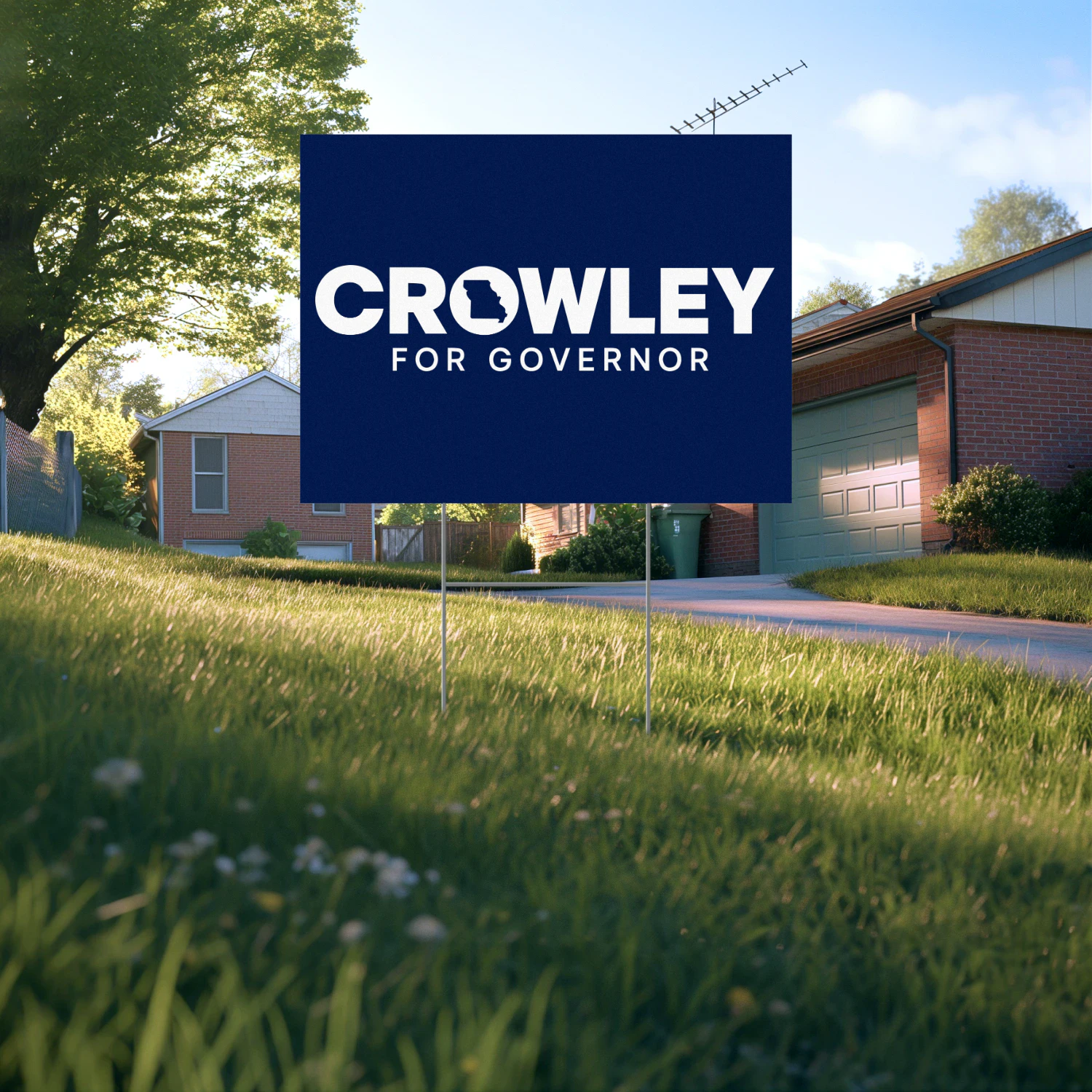 David Crowley For Governor Yard Sign
