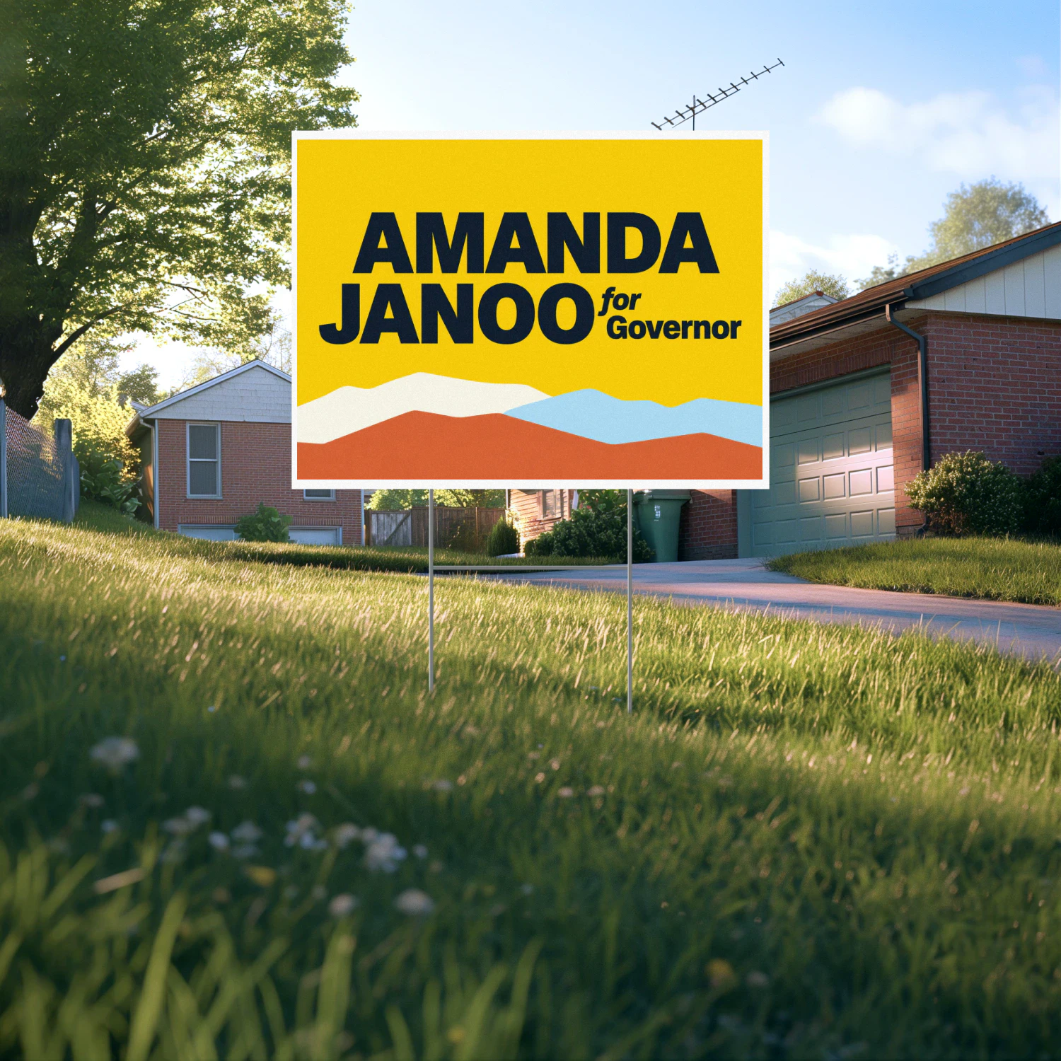 Amanda Janoo for Governor Yard Sign