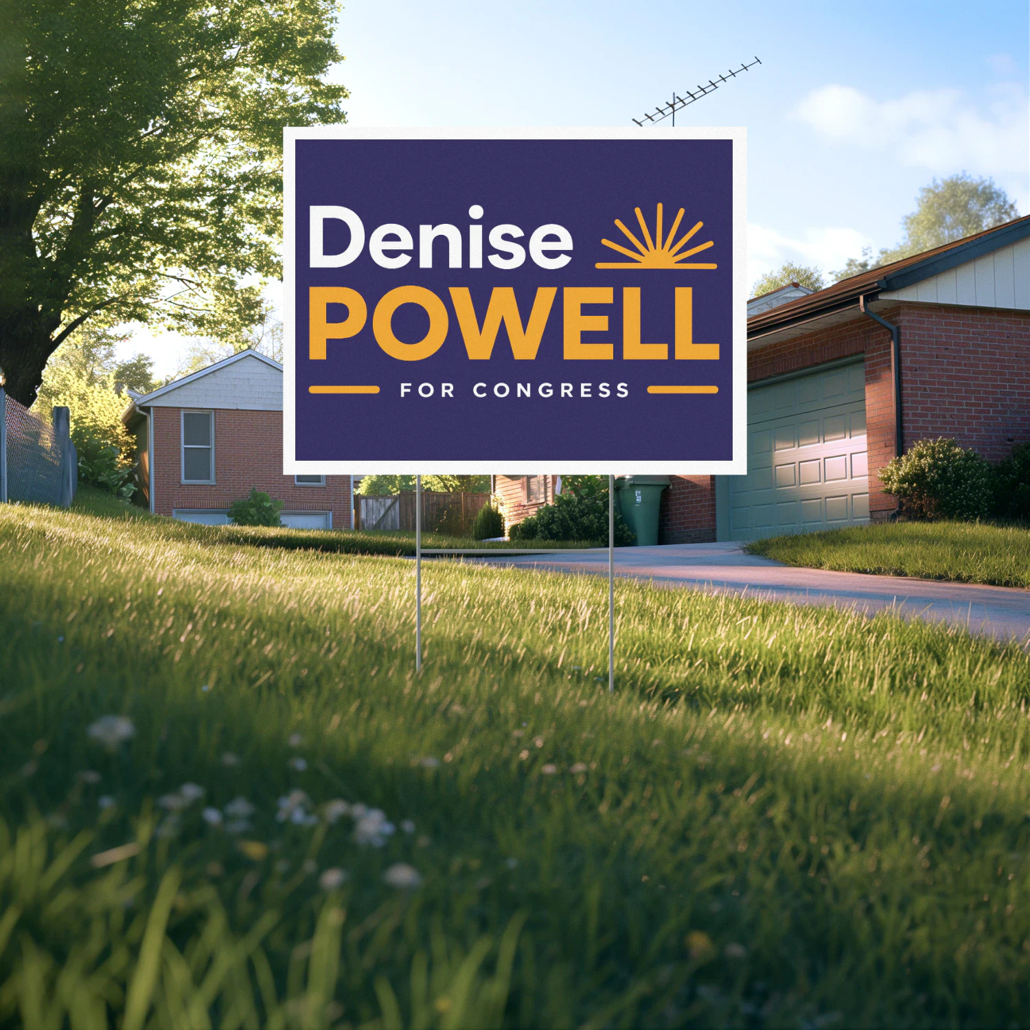 Denise Powell For Congress Yard Sign