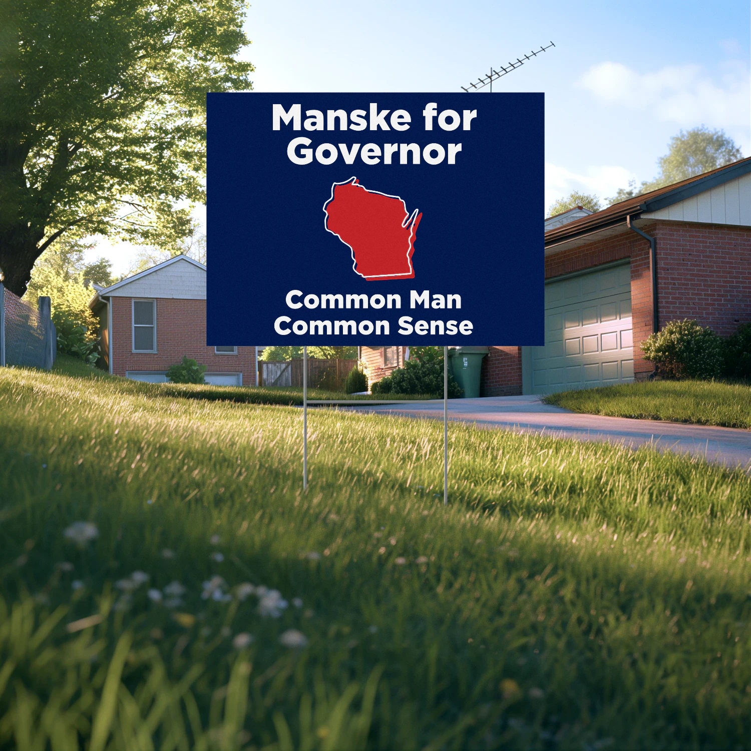 Andrew Manske For Governor Yard Sign