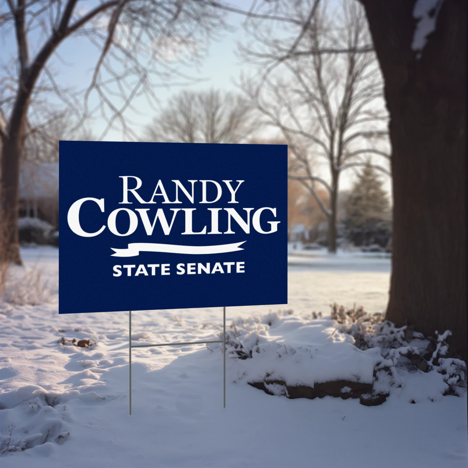 Randy Cowling For State Senate Yard Sign