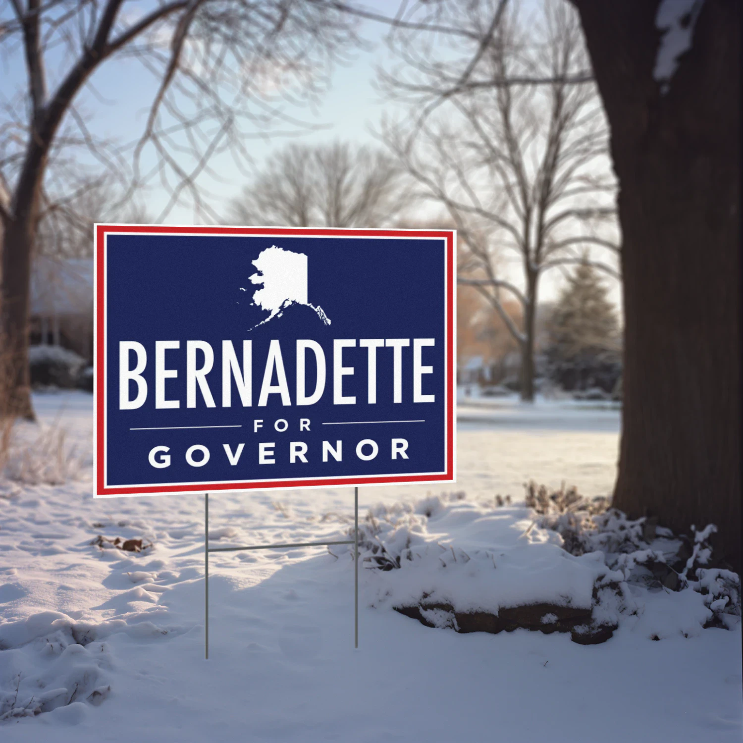 Bernadette Wilson For Governor Yard Sign