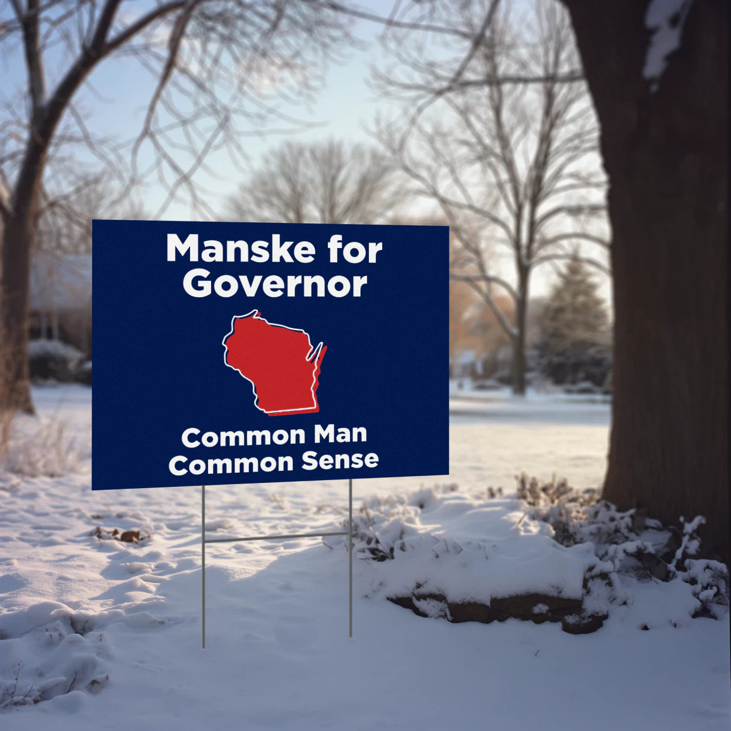 Andrew Manske For Governor Yard Sign