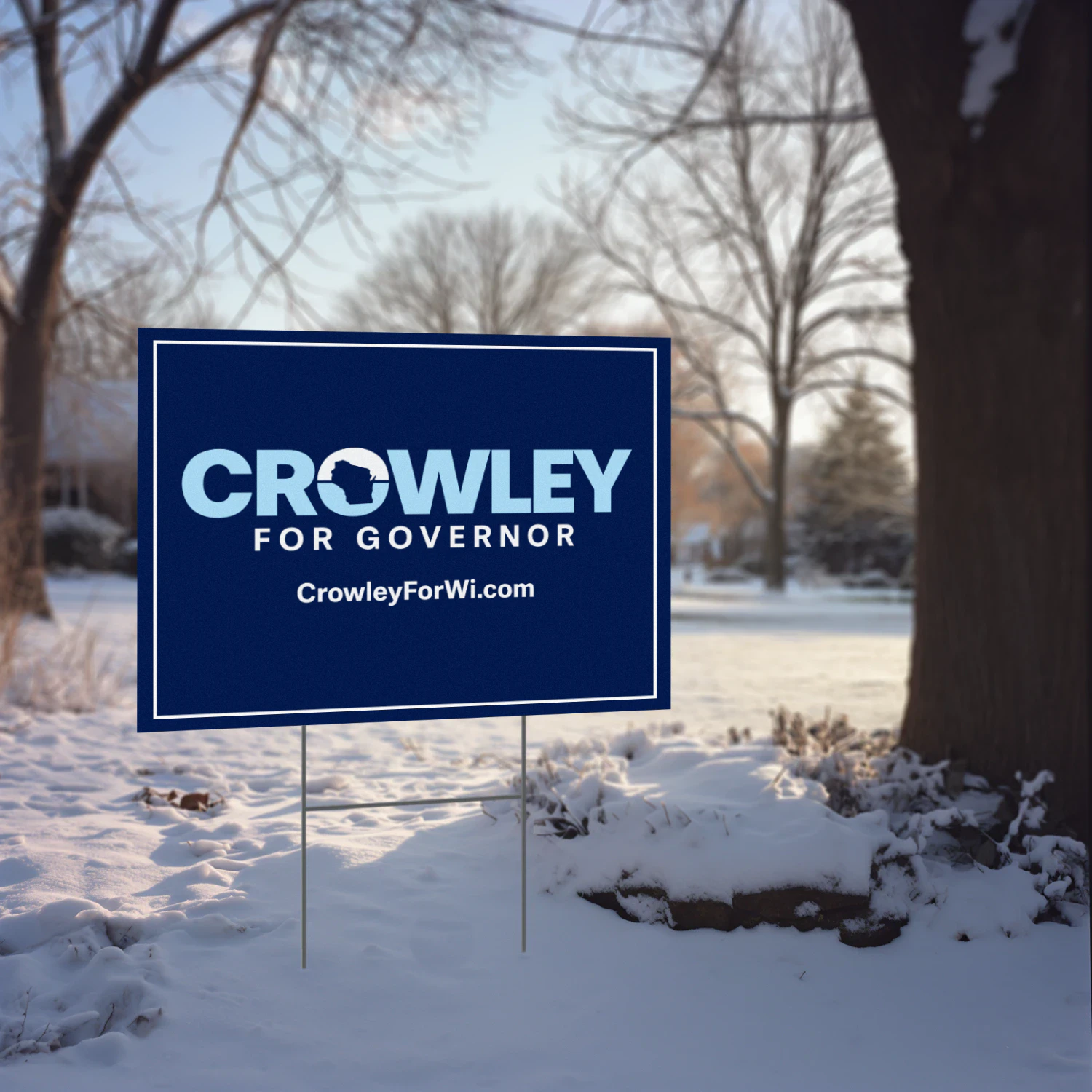 David Crowley Governor Yard Sign