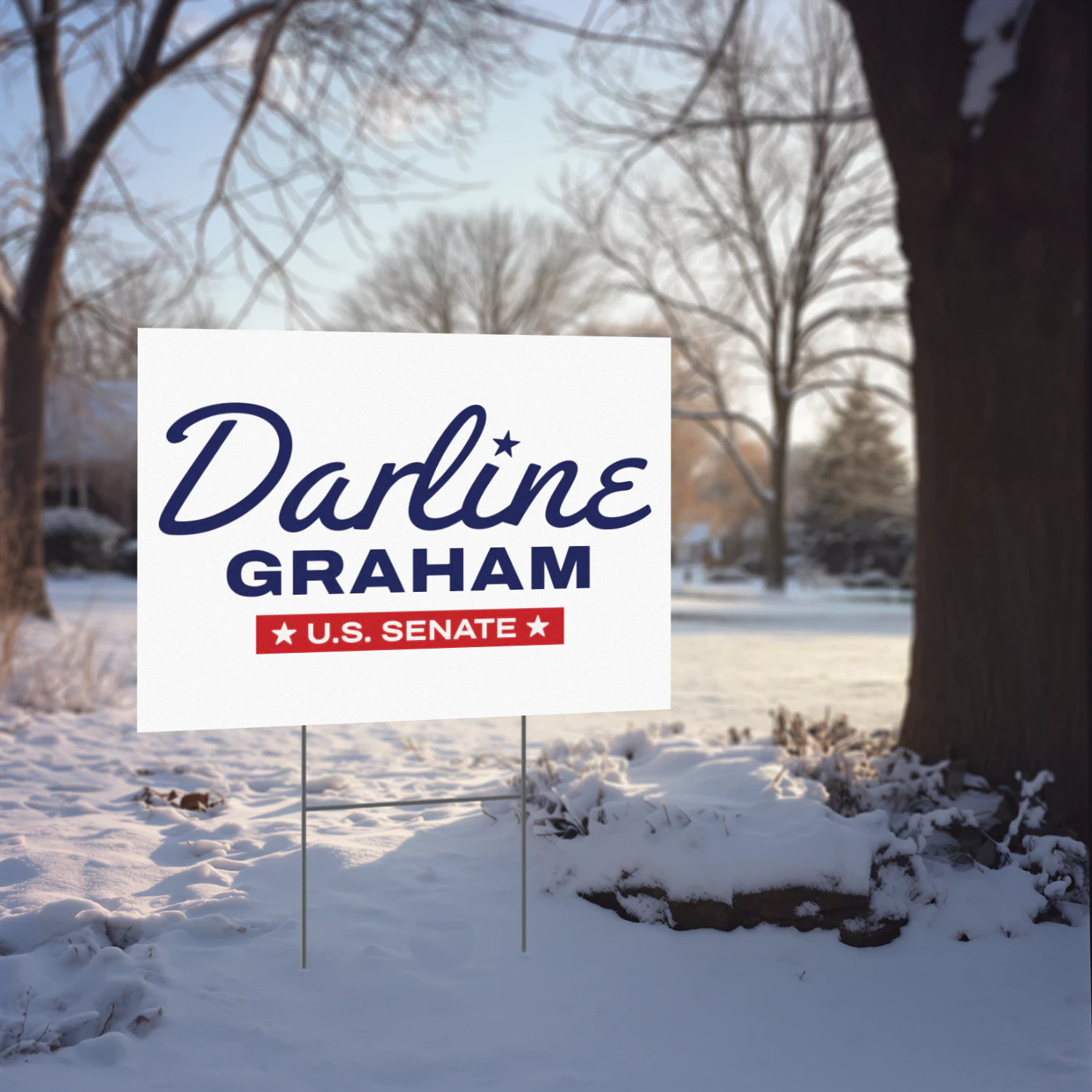 Darline Graham For US Yard Sign
