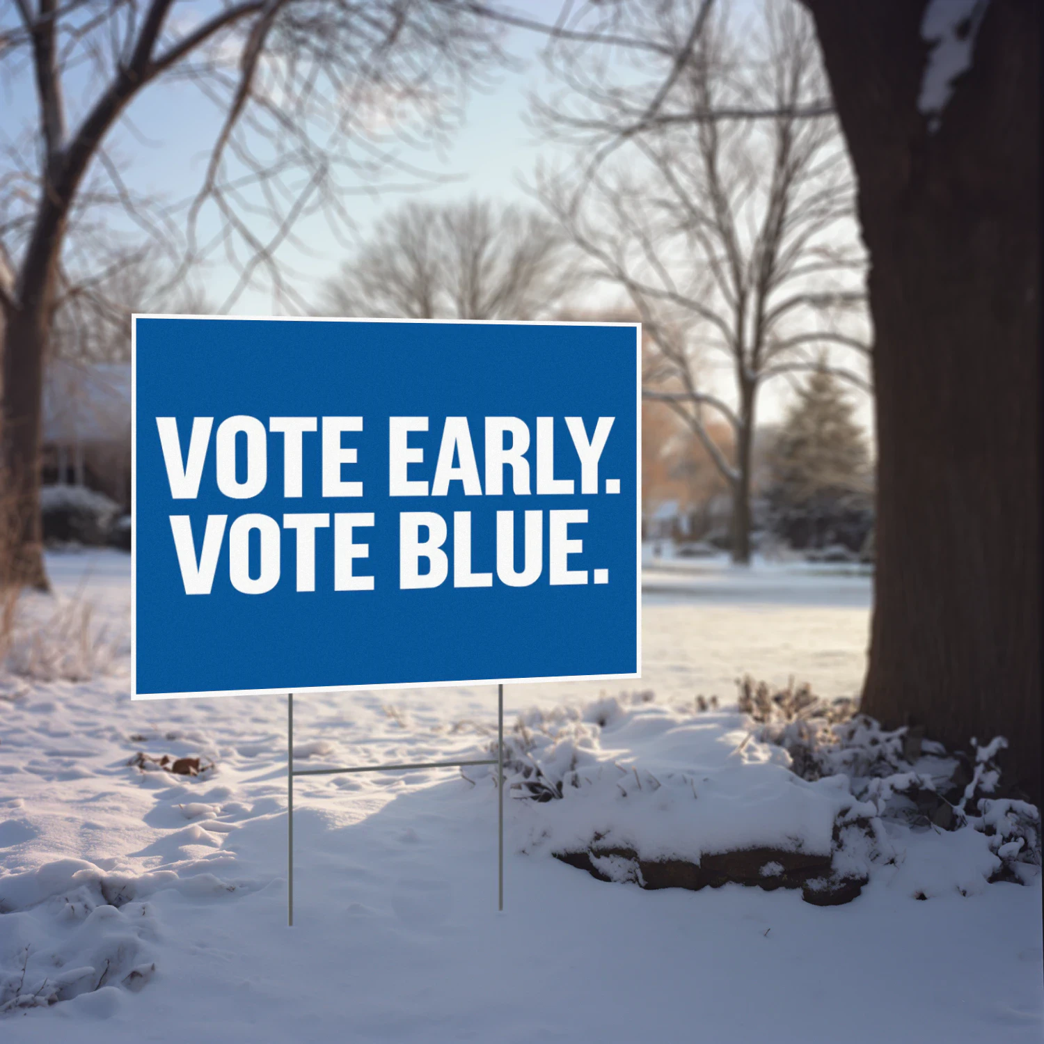Vote Blue Yard Sign