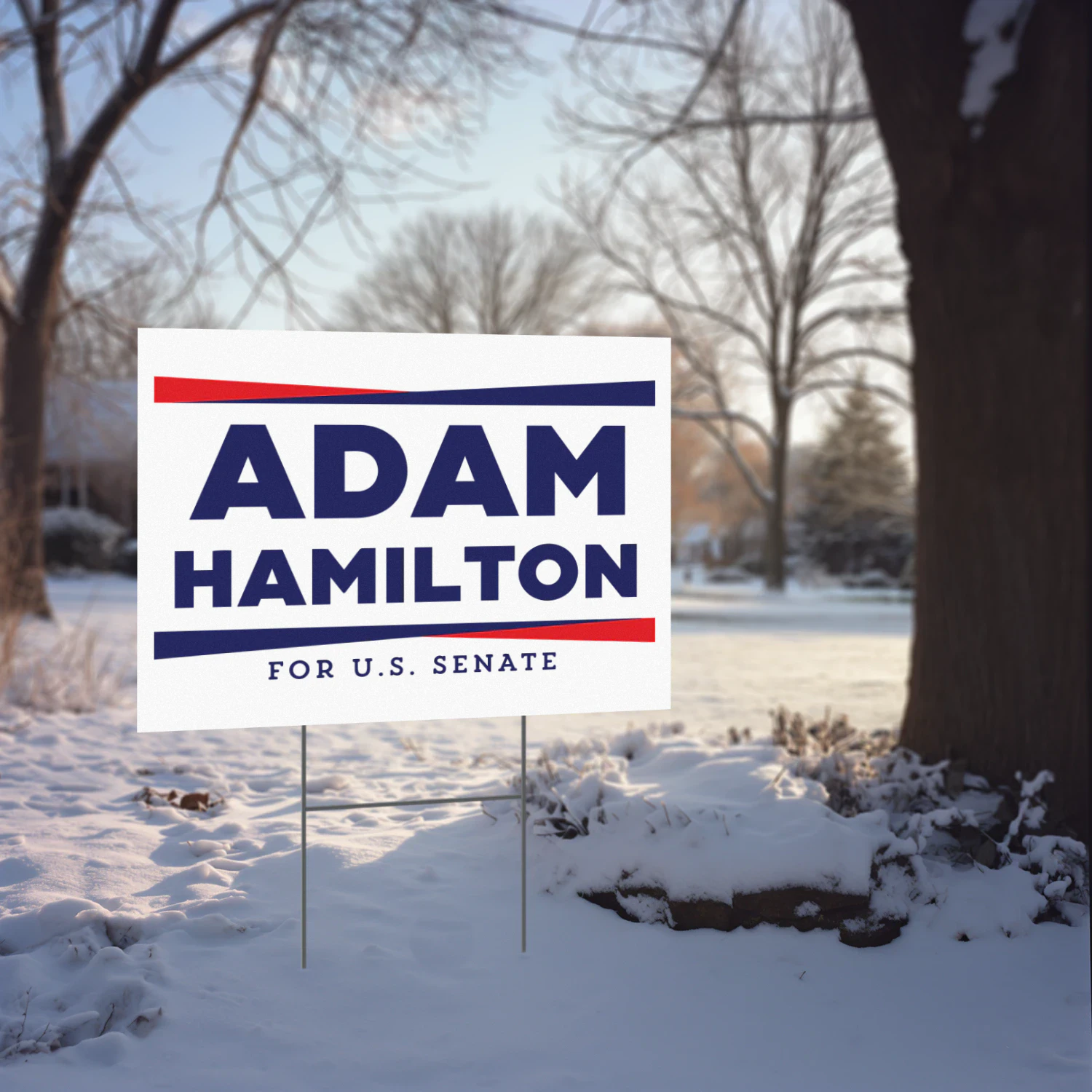 Adam Hamilton for Senate Yard Sign