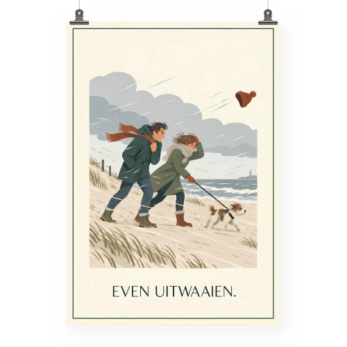 Even Uitwaaien. — Poster