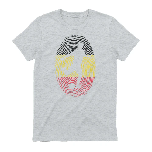 Belgium Flag Fingerprint Football