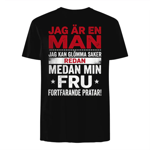 JAG ÄR EN MAN  JAG KAN GLÖMMA SAKER
