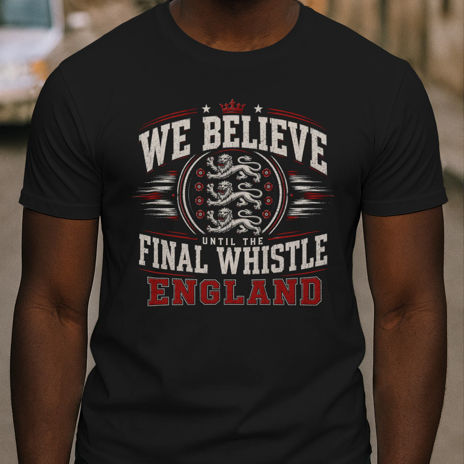 We Believe Until The Final Whistle England Soccer Fan T-Shirt