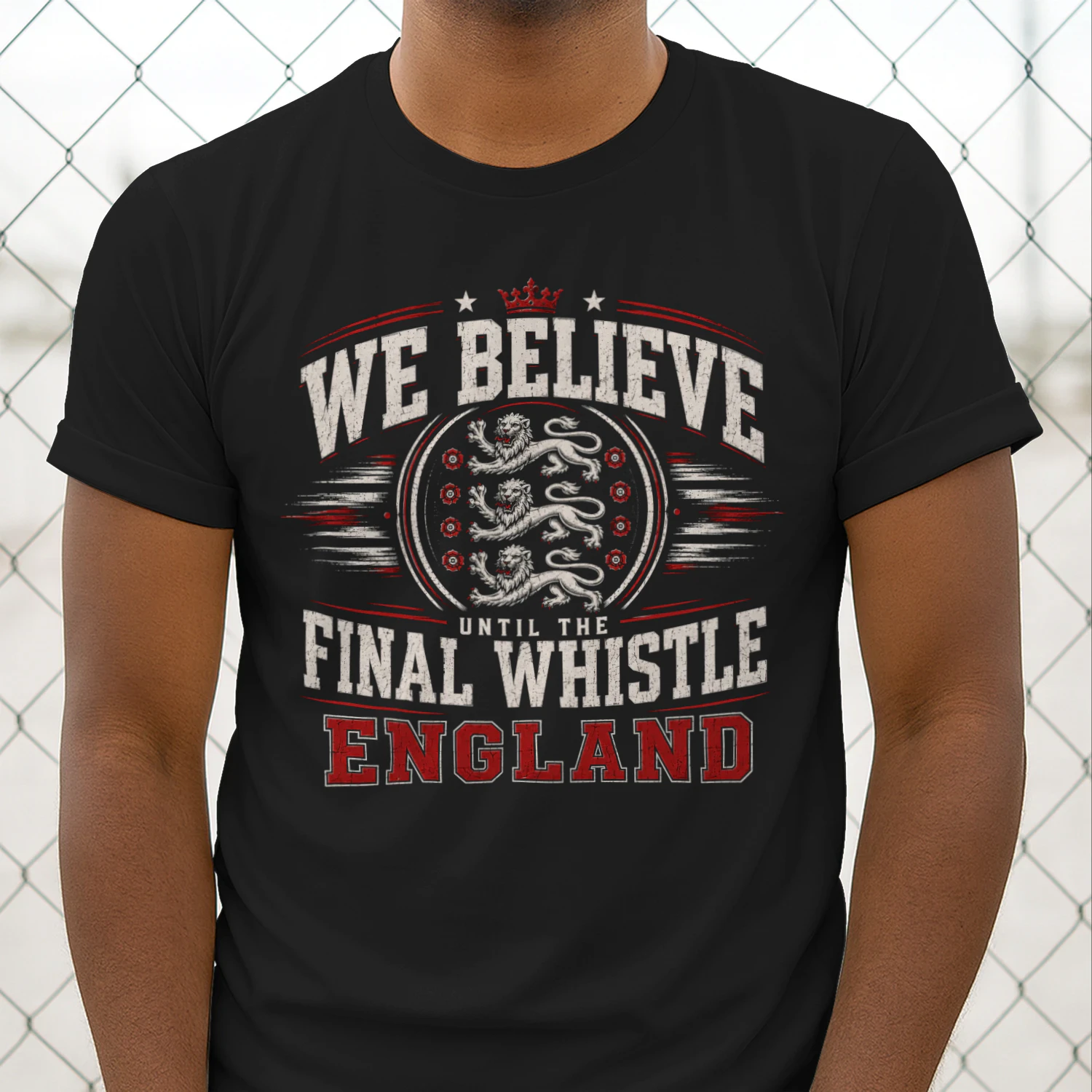 We Believe Until The Final Whistle England Soccer Fan T-Shirt