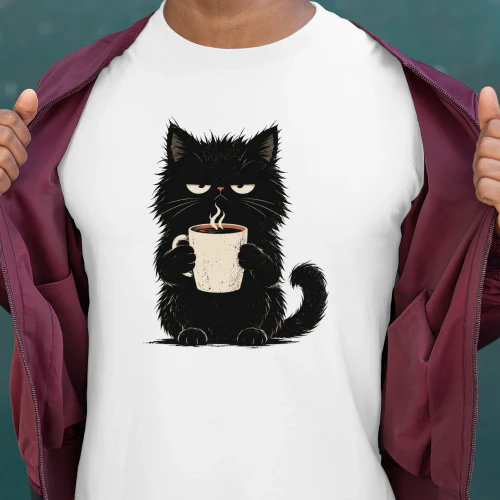 Grumpy Black Cat Coffee