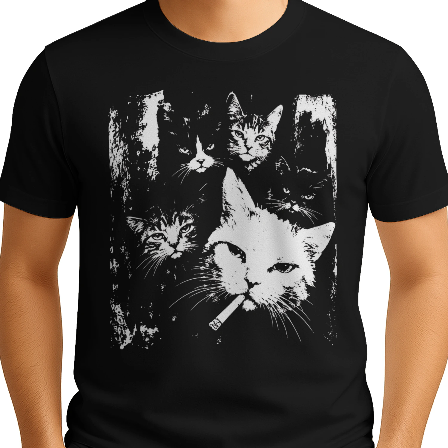 Vintage Cat Gang – Edgy Cat Lover Artwork