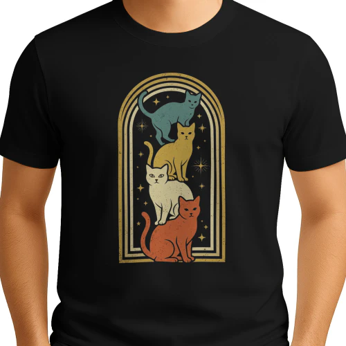 Vintage Celestial Cats