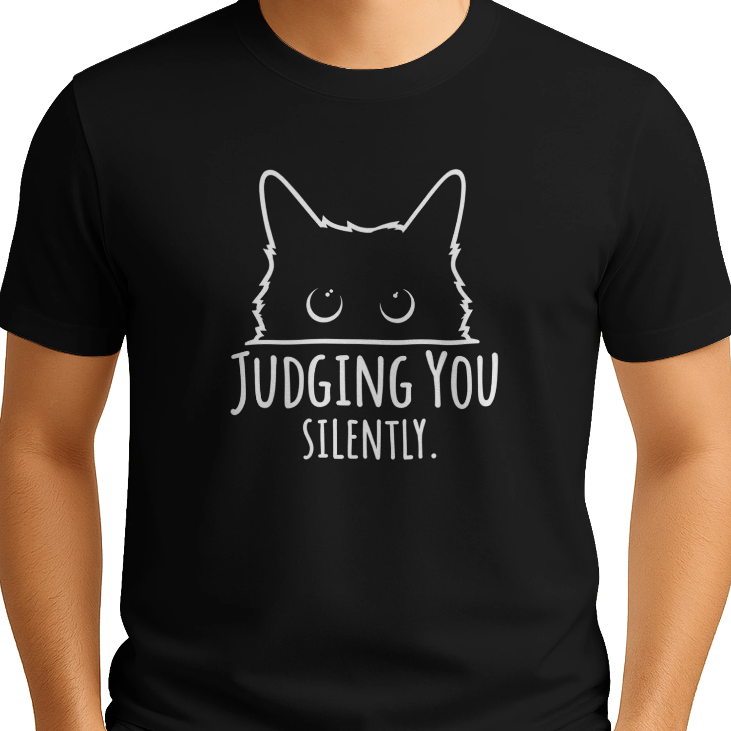 Judging You Silently Cat T-Shirt