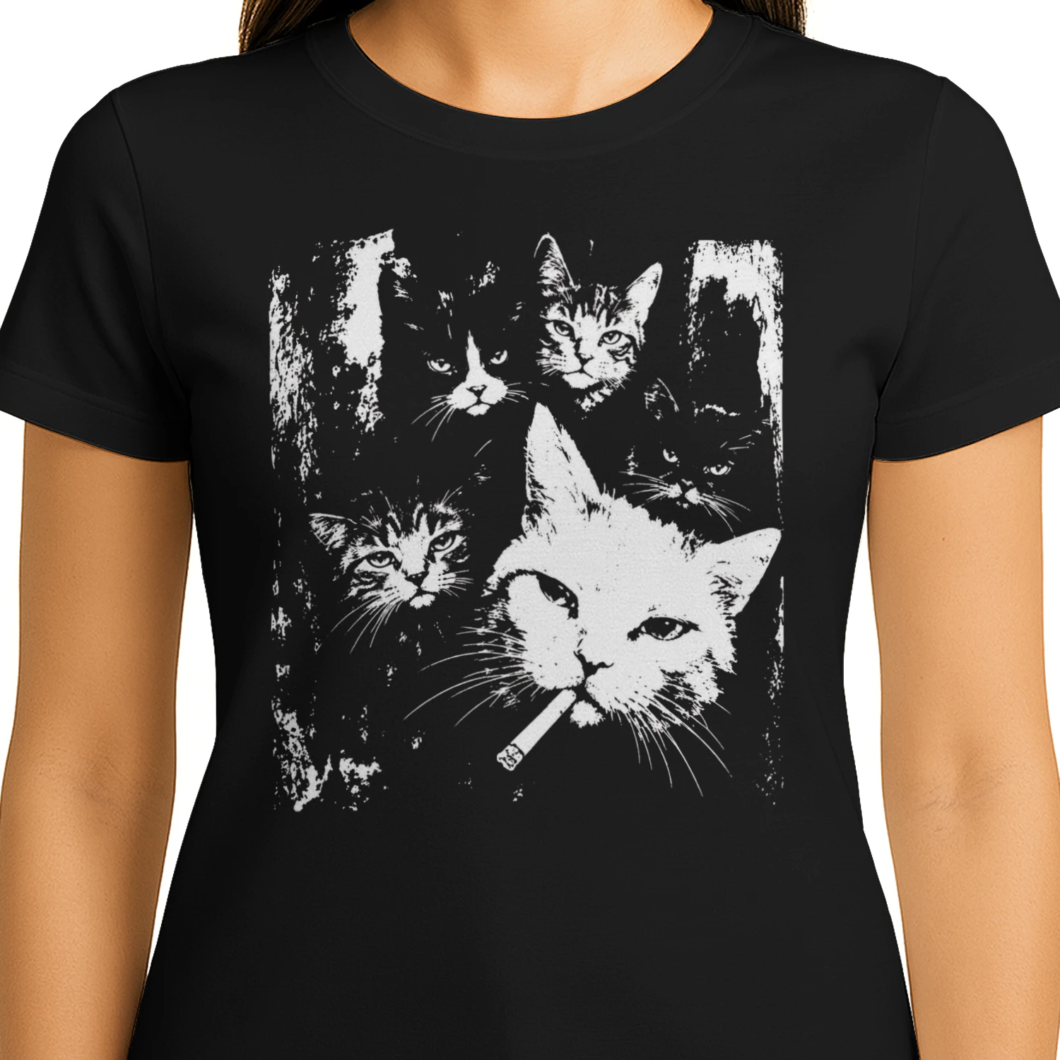 Vintage Cat Gang – Edgy Cat Lover Artwork
