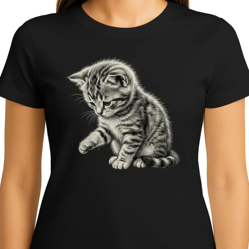 Cute Tabby Kitten Graphic