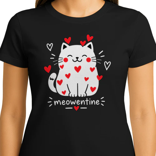 Funny Meowentine Cat Shirt
