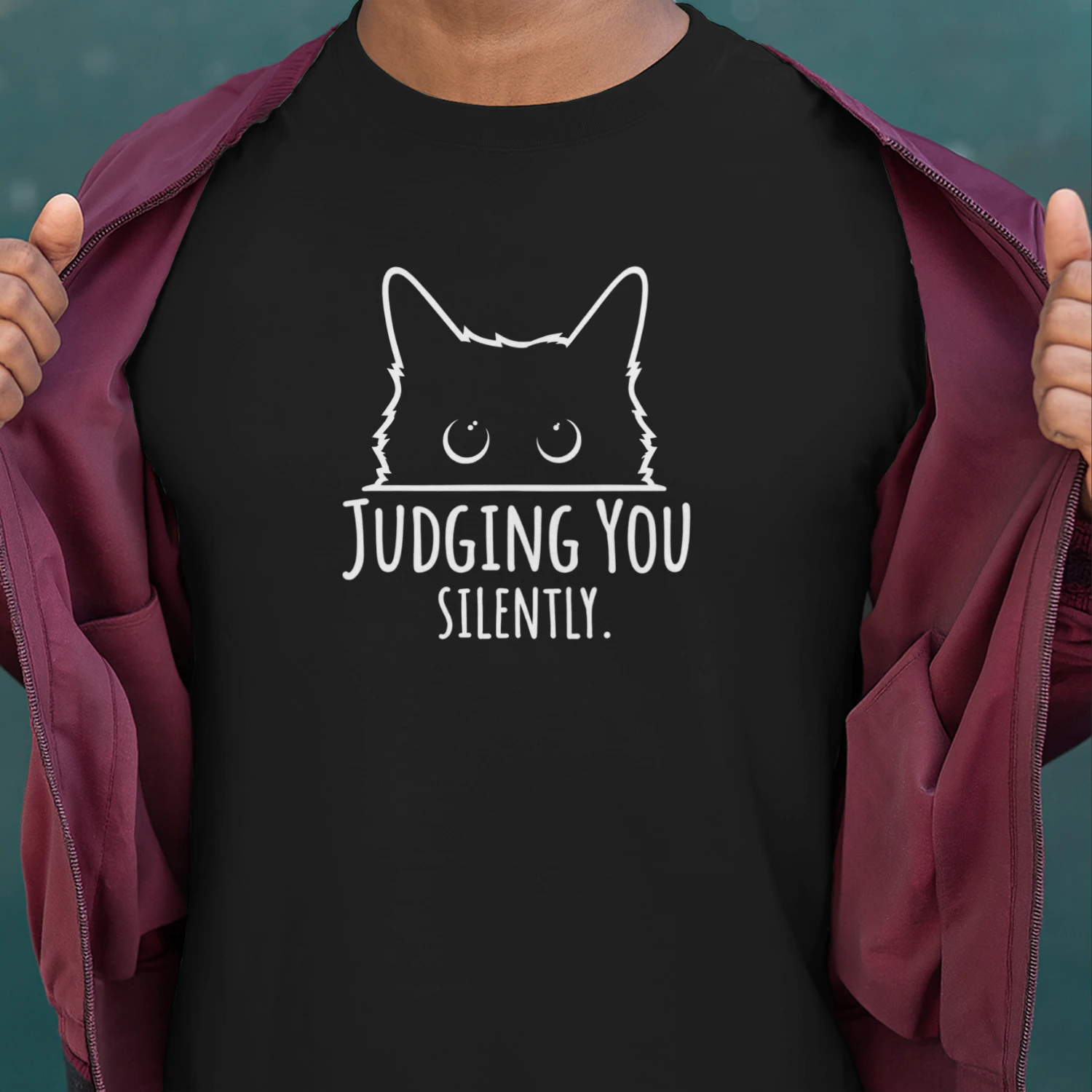 Judging You Silently Cat T-Shirt