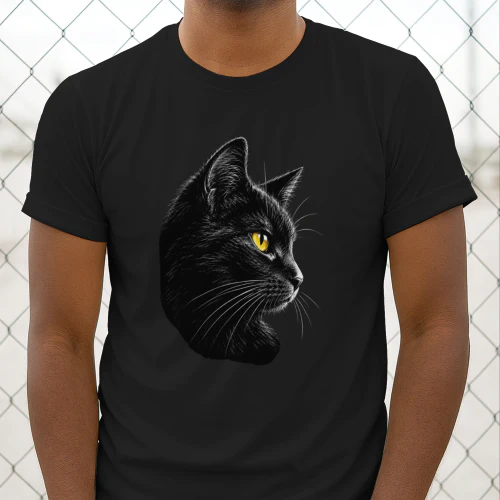 Sleek Black Cat 