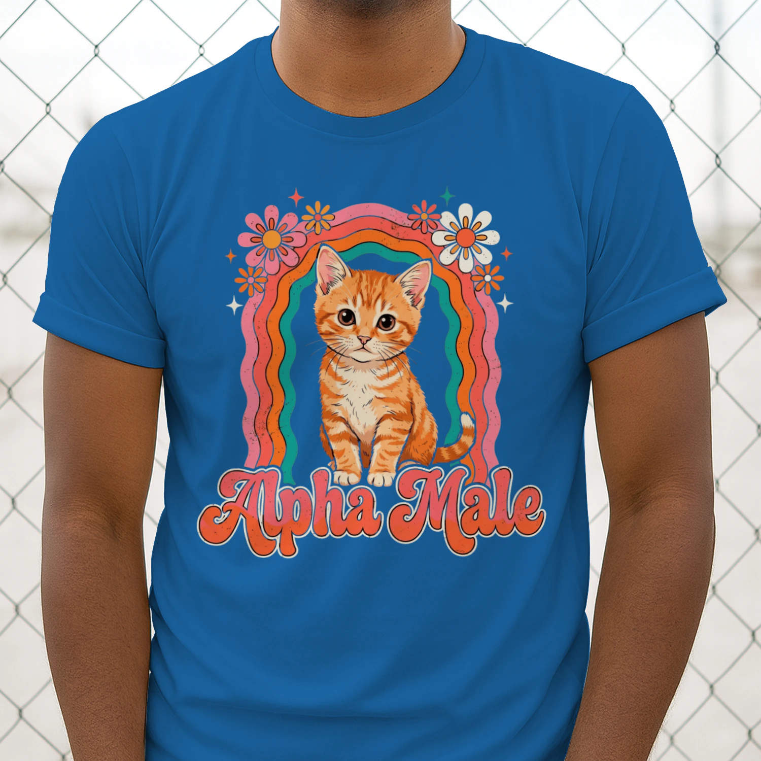 Funny Alpha Male Orange Cat T-Shirt
