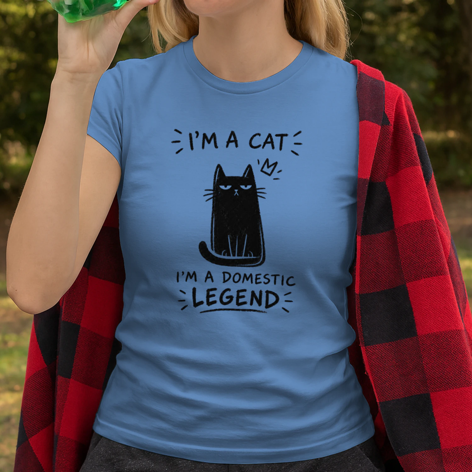 "I'm A Cat, I'm A Domestic Legend" - Black Cat Lover Gift