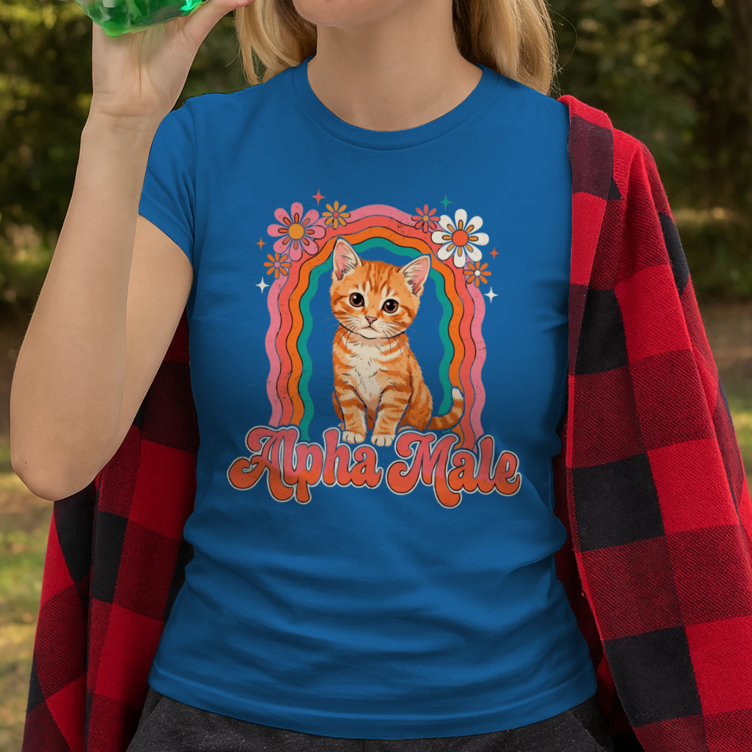 Funny Alpha Male Orange Cat T-Shirt