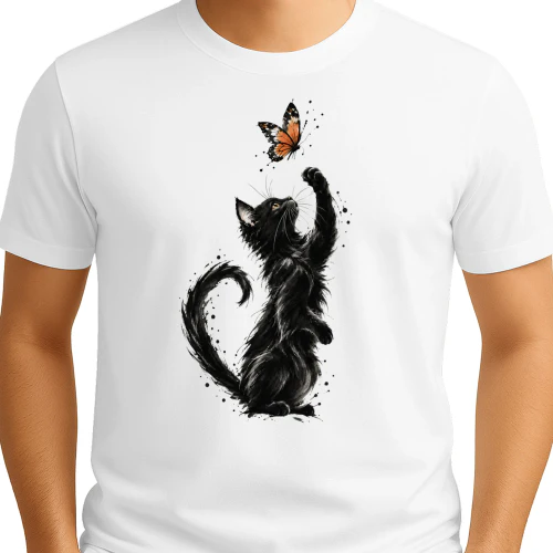 Black Cat & Butterfly 
