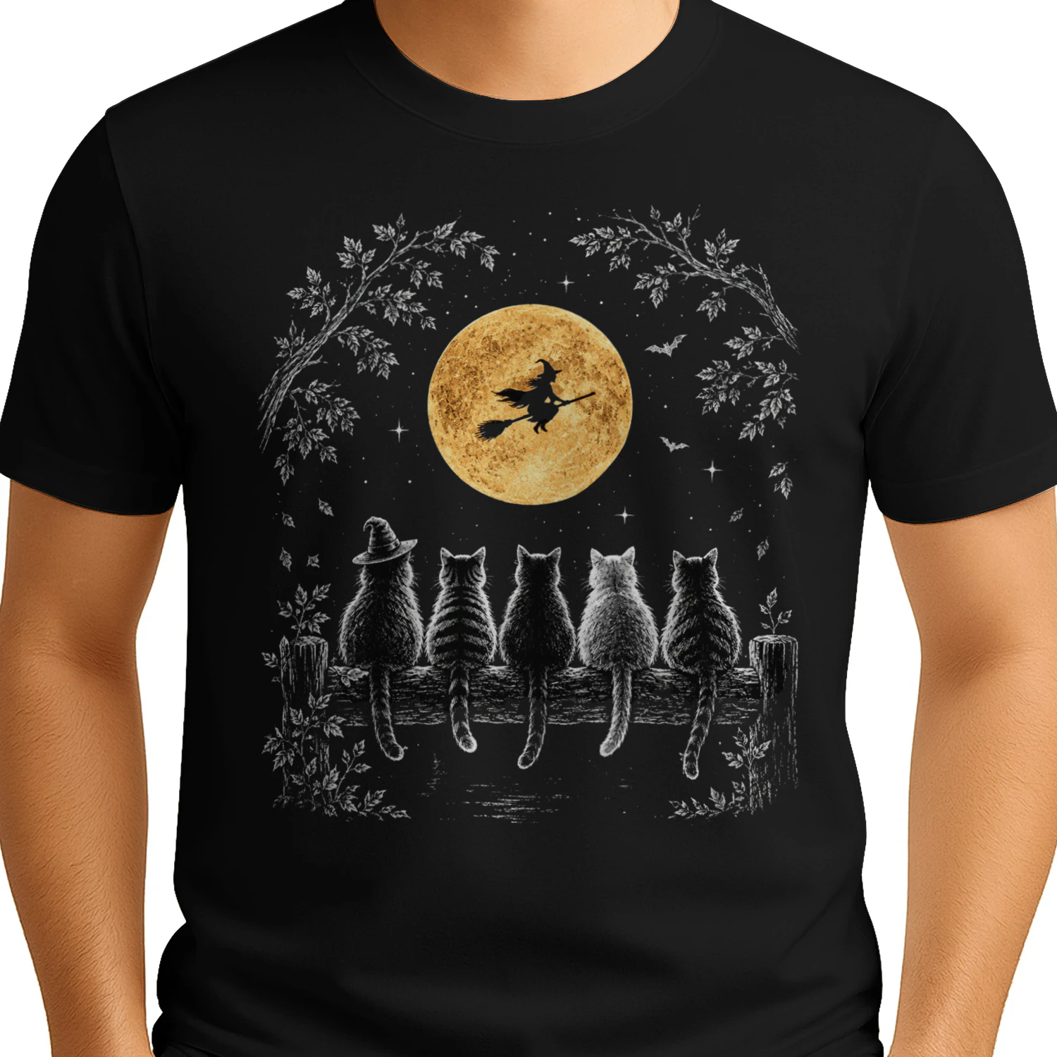 Halloween Witch Cats Spooky Design