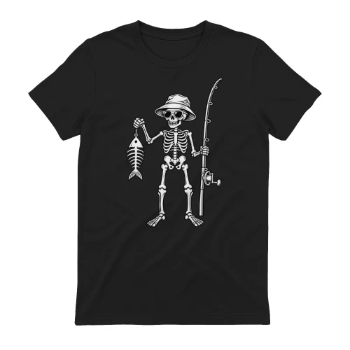 Funny Fishing Skeleton 