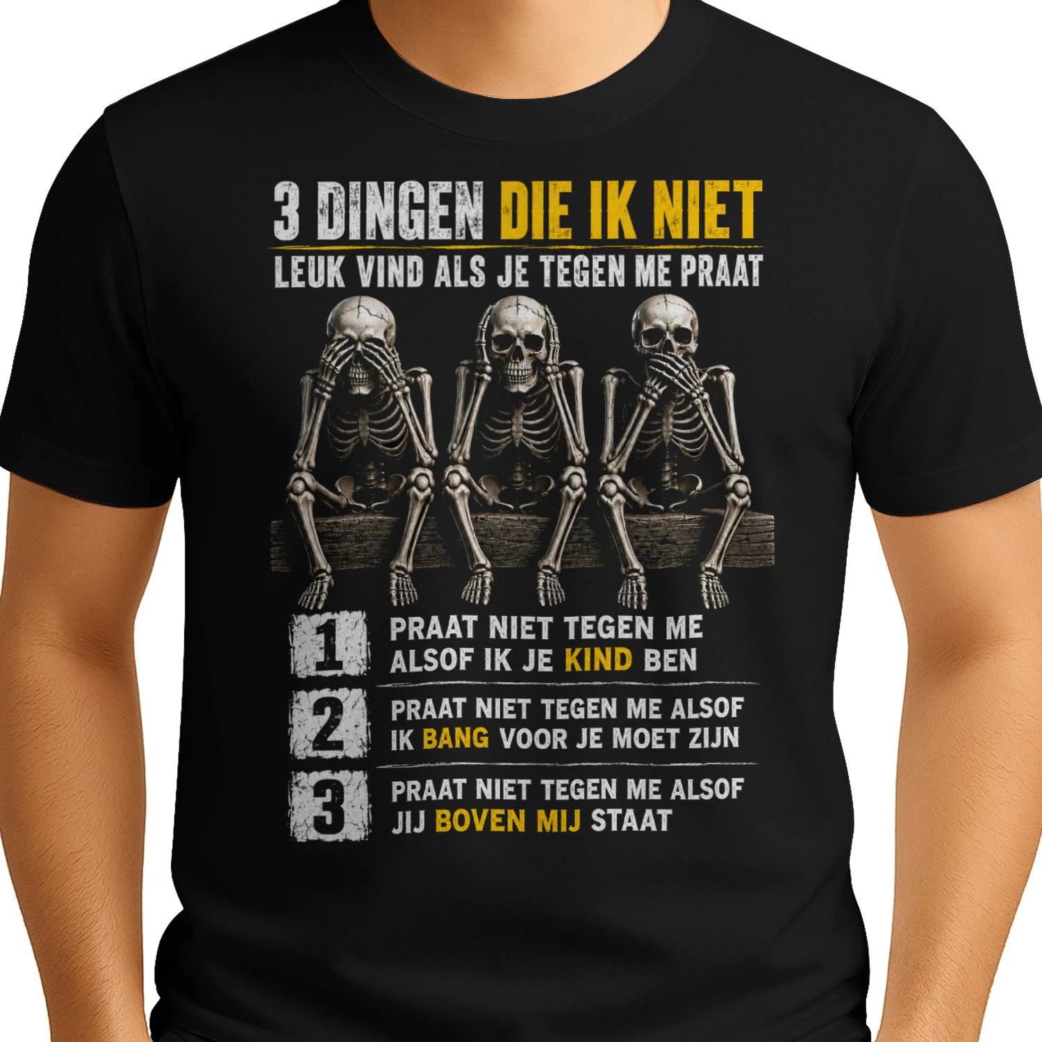3 Dingen Die Ik Haat – Grappig & Sarcastisch T-Shirt