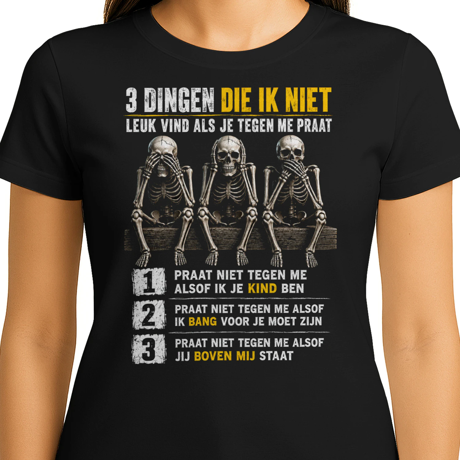 3 Dingen Die Ik Haat – Grappig & Sarcastisch T-Shirt