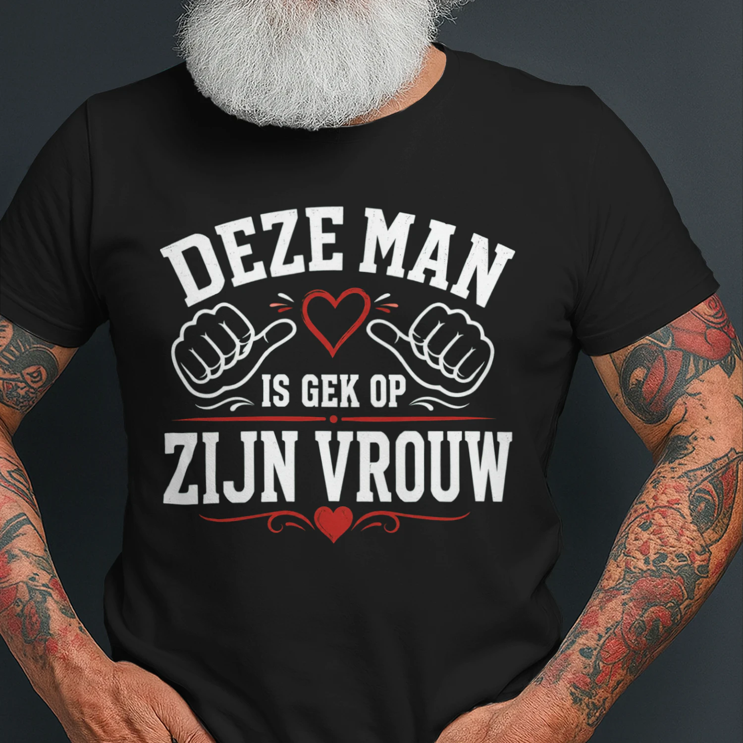 Grappig Heren T-Shirt – Deze Man Is Gek Op Zijn Vrouw